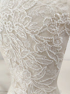 Accesorios de decoración para vestidos de novia, encaje, cuentas, bordados brillantes, telas, bricolaje, liquidación de materiales, oferta especial.