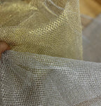 فستان زفاف شبكي كبير على شكل معين شبكي صلب بتصميم زخرفي من القماش الشبكي الكبير