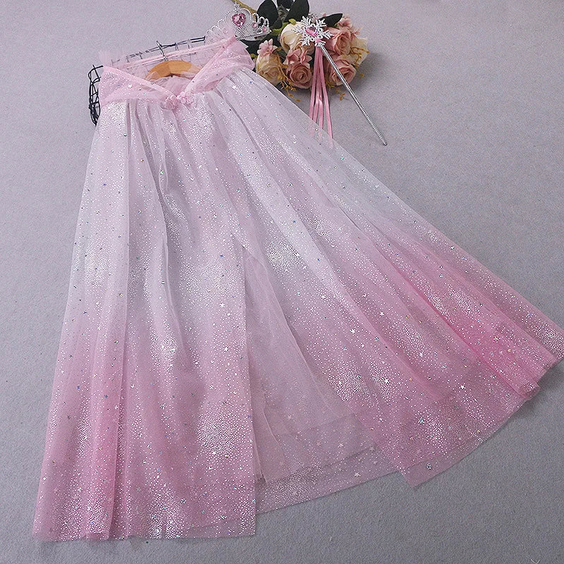 Gradual Starry Sky net fabric suitable for weddings  princess fairy dresses children's clothing and custom flower packaging