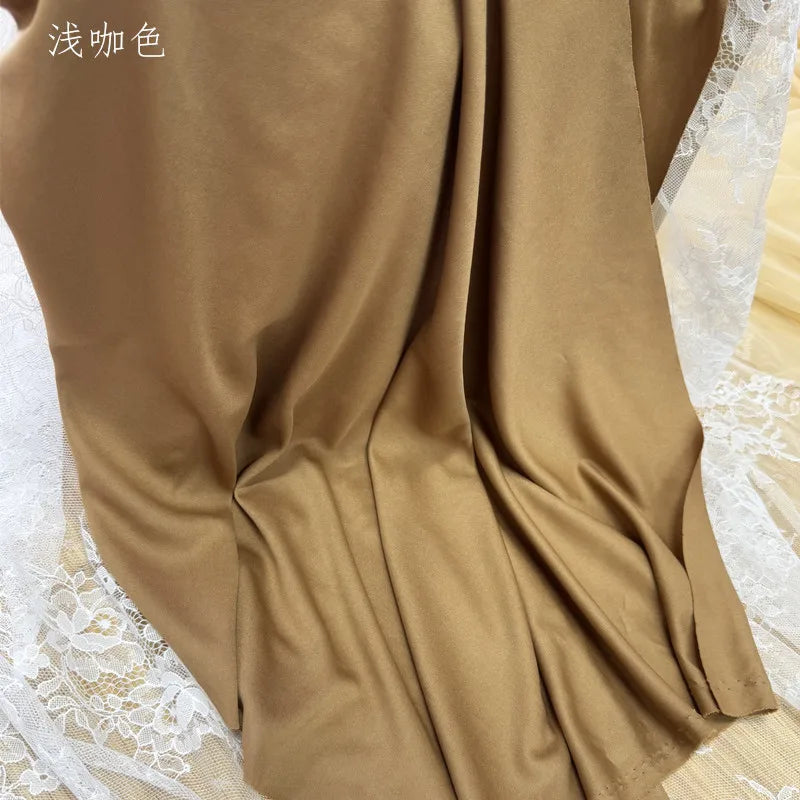 قماش حرير الحليب المرن الفاخر - مادة بطانة فستان الزفاف بعرض 150 سم