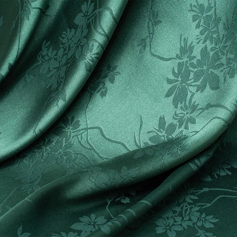 قماش ساتان أسيتات مقلد ناعم من الجاكار - خامة فاخرة، 145 سم