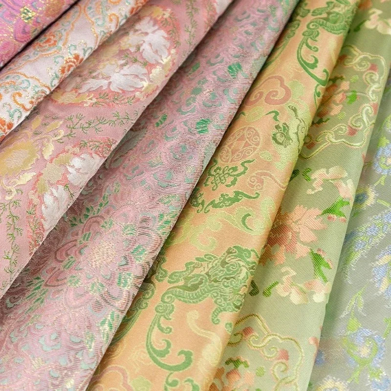 Luxury Jacquard Brocade Embroidered - Hanfu Qipao Designer Fabric