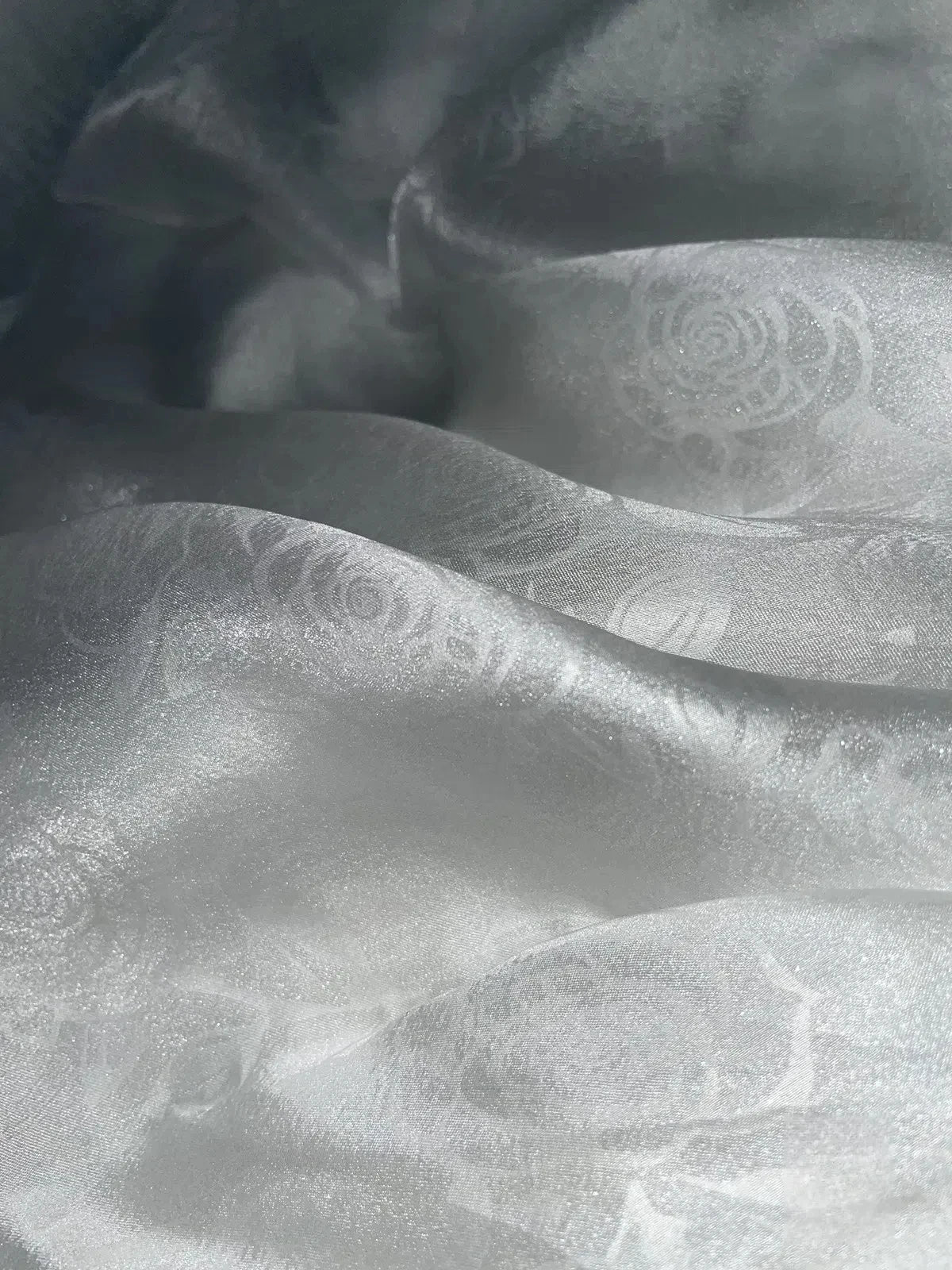 Dark cut rose type yarn Lolita fabric Fairy children's dress wedding dress bright organza children's DIY fabric