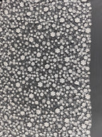 New three-dimensional flower nail bead fabric luxury embroidery flower fabric DIY handmade wedding dress children's clothing