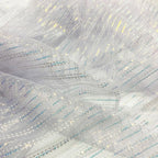 Shiny Vertical Stripe Sequin Mesh - Evening Dress & Stage Skirt Fabric