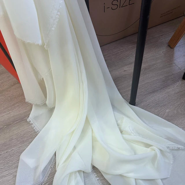 قماش شيفون للفساتين والتنانير والقمصان والملابس والديكورات ومشاريع الخياطة اليدوية، باللون الوردي والأرجواني