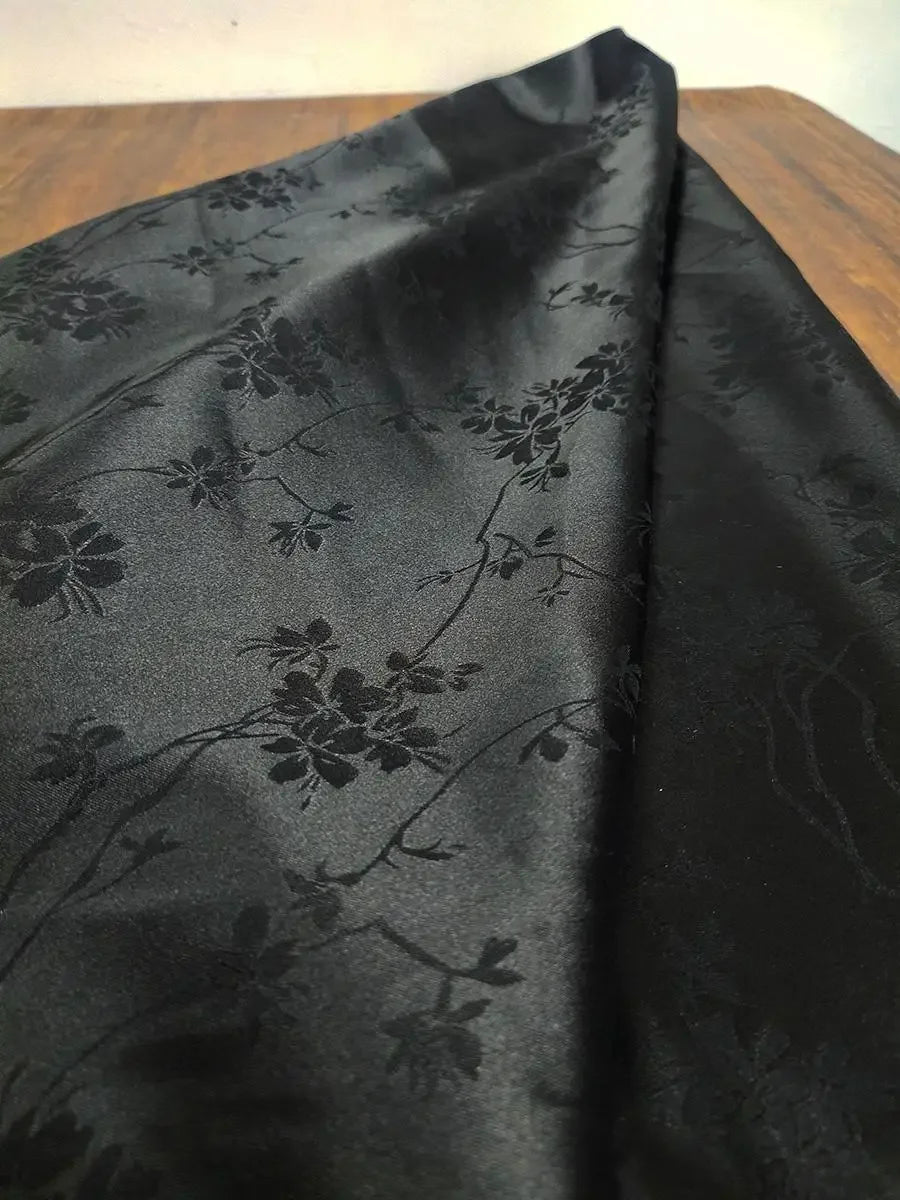 قماش أسيتات ساتان حرير جاكار - خامة فستان أنيقة 150 سم