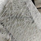 New Textured Polyester Thread Pure Lace Embroidery Fabric - Sheer Tulle Wedding Material