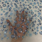 Tubo de cuentas brillantes y exquisitas de 23 colores para bordar uñas, flores tridimensionales, lentejuelas, tela para coser vestidos de noche.