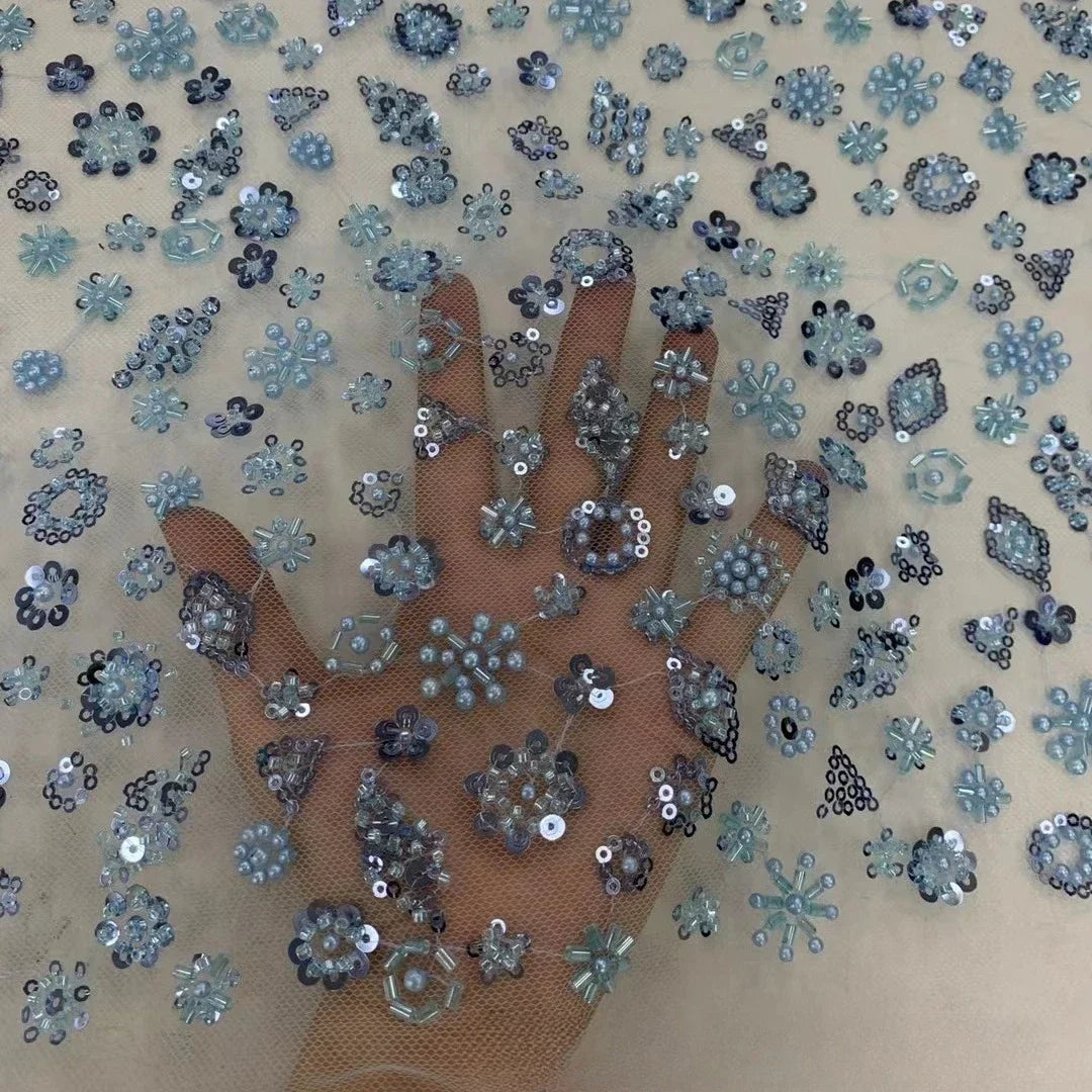 Tubo de cuentas brillantes y exquisitas de 23 colores para bordar uñas, flores tridimensionales, lentejuelas, tela para coser vestidos de noche.