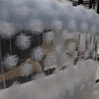 Tela de hilo de nube con encaje floral 3D rosa dulce, delicada tela de estilo forestal para fotografía, decoración de fondo de boda, utilería para sesiones de fotos DIY