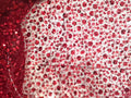 Sequin Flower Mesh Fabric - Elegant Glitter Sheer Material