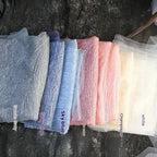 Tela de sarga con bordado aleatorio de encaje y lentejuelas para vestido de novia, hecha a mano, tela decorativa DIY, diseño de graduación, decoración