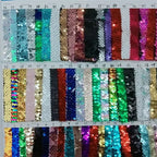 Reversible Folded Sequin Fabric - 5mm for Evening Gowns & Stage Décor - fabric photo 5