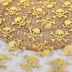 Halloween Metallic Mesh Fabric - Pumpkin Witch Skull for Stage Costumes