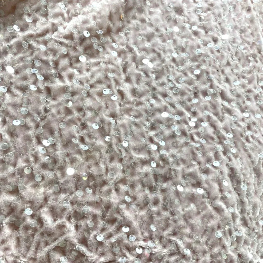 Luxe Sparkle Velvet Sequin Fabric for Party Dresses & Stage Costumes