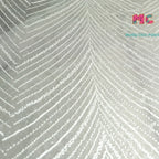 New Feather Pattern Bead Embroidery Mesh Fabric Sewing Wedding Dress And Evening Dress DIY High End Customized Clothing Fabric