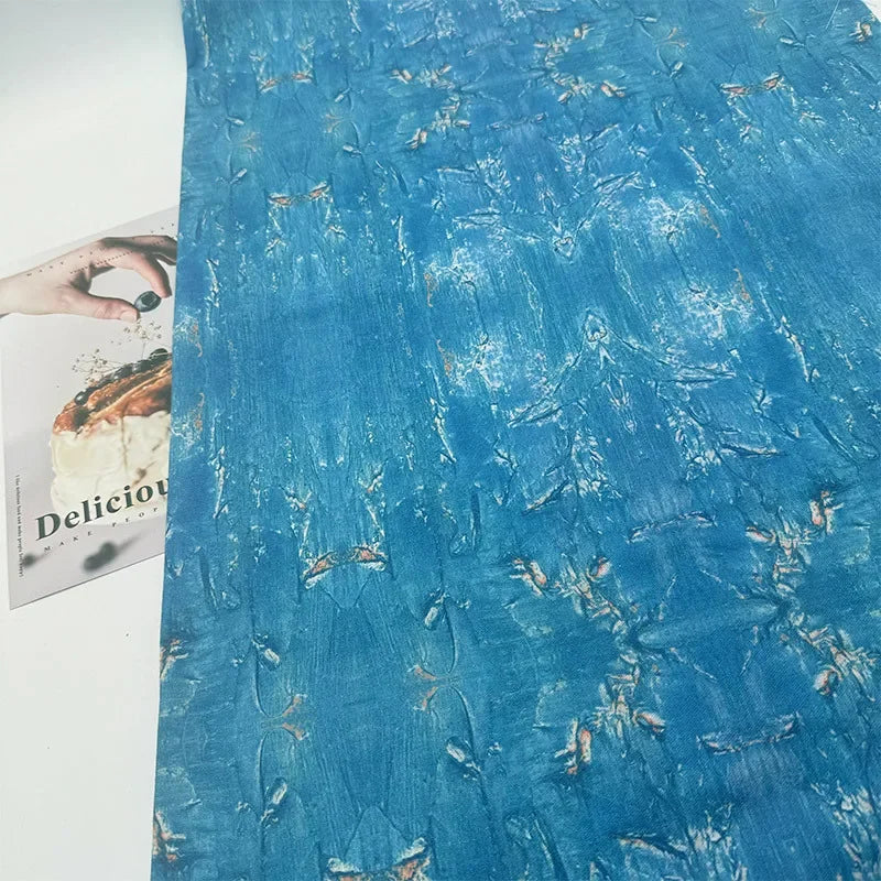 قماش قطني كتان مطبوع عليه رسومات زيتية عالية الجودة لمفارش الطاولات والستائر ومشاريع الحرف اليدوية والديكور المنزلي