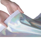 Silver Holographic Foil Spandex - Four Way Stretch Fabric - fabric photo 4