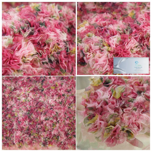 3D Floral Mesh Layered Petal Tulle - Dress Gown DIY Material