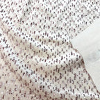 Shiny Beige Glitter Gold Velvet Elastic Fabric - High Quality 140cm