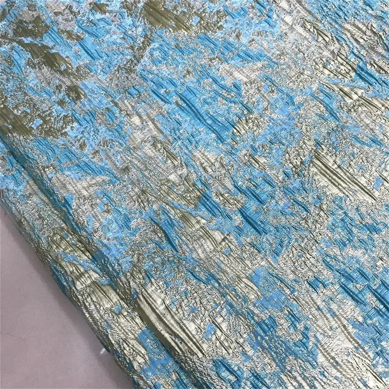 Hilo dorado, relieve tridimensional, pintura con tinta, ropa, tela, costura, vestido, vestido de noche, abrigo, tela de diseñador DIY