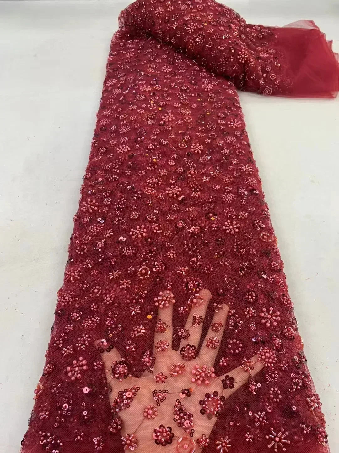 Tubo de cuentas brillantes y exquisitas de 23 colores para bordar uñas, flores tridimensionales, lentejuelas, tela para coser vestidos de noche.