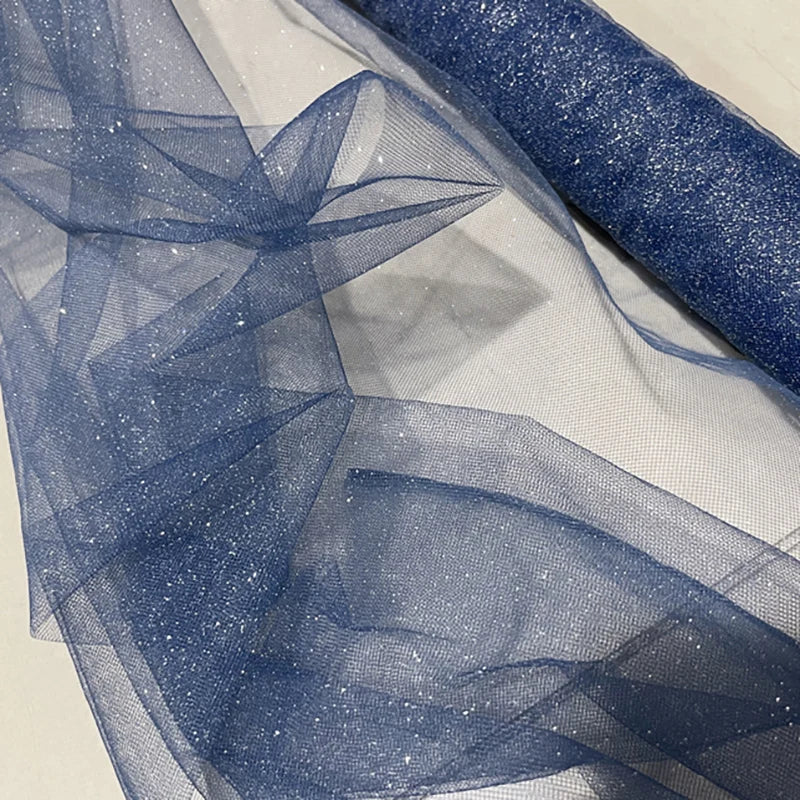 Blue Red Sequin Tulle - Sparkling for Wedding Veils & Children's Dresses