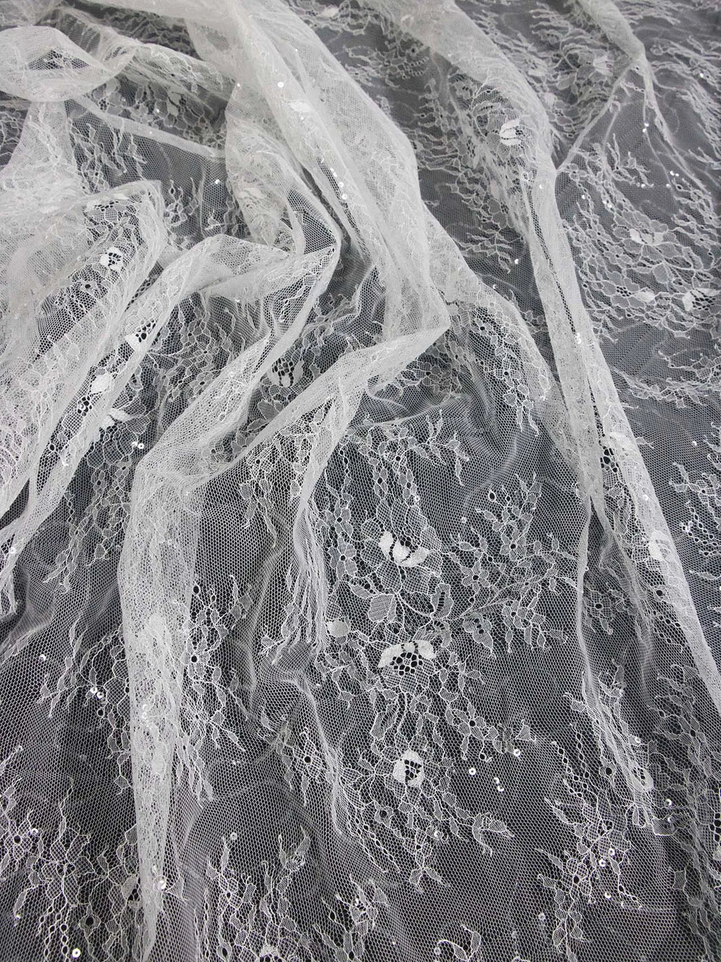 White Lace Mesh - Elegant for Wedding Veils & Table Decorations