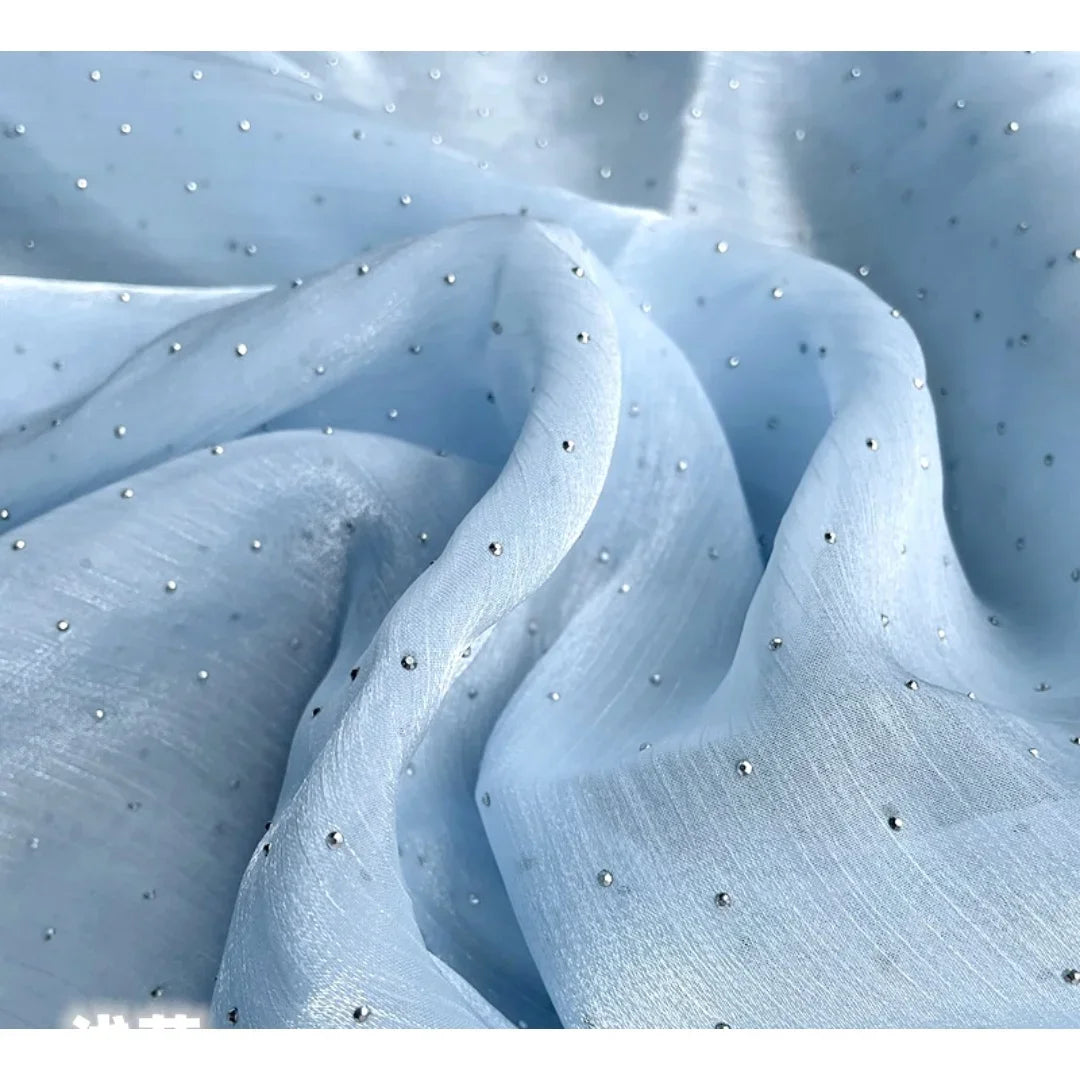 فستان زفاف نسائي مسائي بتصميم سماء مرصعة بالنجوم بتصميم زهرة جليدية من الساتان الأكثر مبيعًا