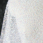 Colorful Shimmer Lace Fabric - Vibrant for Bridal & Decorative Accents - fabric photo 1