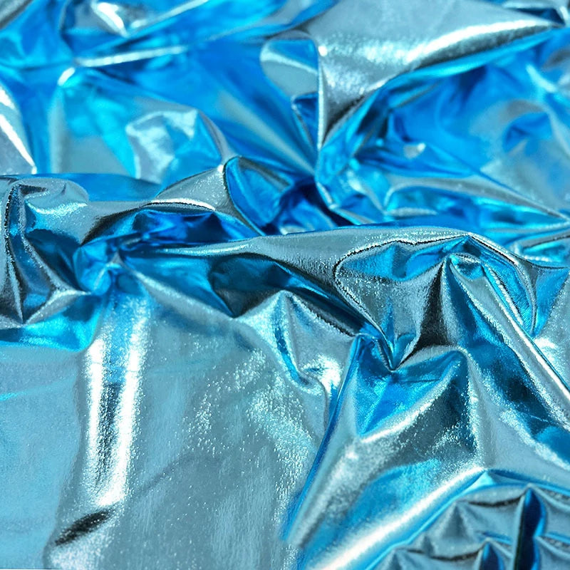 Stunning Gold Liquid Metallic Spandex Lame Fabric for Dance Wear Costumes Dress Backgrounds and Fashion Designer Material