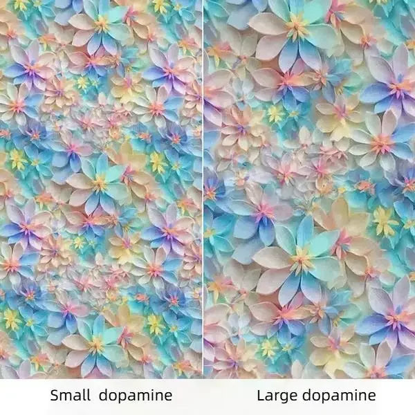 قماش حرير قطني ناعم - طباعة رقمية على شكل فراشة زهرية - 140 سم