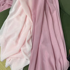 Tela de gasa para vestidos, vestidos, faldas, camisas, ropa, decoraciones y proyectos de costura DIY, rosa y morado