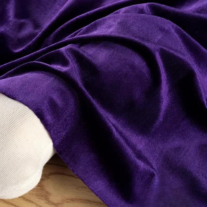 قماش مخملي لامع مرن ناعم من المخمل للخياطة فستان أريكة وسادة مفرش طاولة ستارة DIY نسيج منزلي