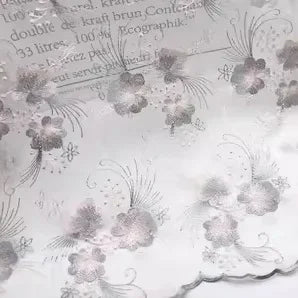 قماش تطريز زهور ثلاثي الأبعاد من الدانتيل الشبكي، فستان زفاف، هانفو، شيونغسام، حقيبة، قماش ملابس