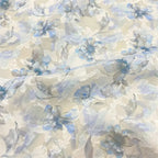 High-End Floral Semi-Sheer Jacquard Chiffon - Dress Shirt Sun Protection Fabric