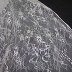 Base de encaje suave, tela blanca transparente ligera, drapeado transparente ligero, costura, vestido de novia, ropa interior, accesorios de decoración