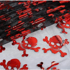 Halloween Metallic Mesh Fabric - Pumpkin Witch Skull for Stage Costumes