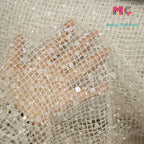 New Nail Bead Glitter Crystal Sprinkle Gold Powder Mesh Hollow Mesh Diy Sewing High-end Wedding Evening Dress Fabrics For Sewing