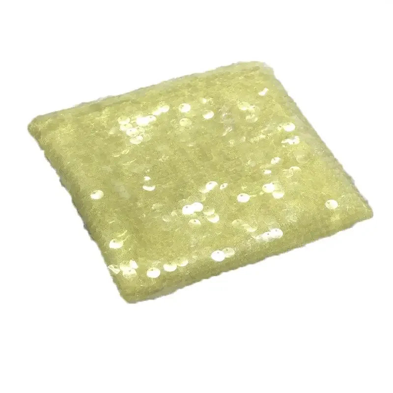 Multi-Color Glitter Sequins Mesh Fabric - Transparent Sparkle Material 130cm