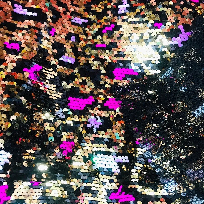 Sparkle Stage Costume Fabric With Durable Sequins Ideal For Dance Wear Theater Productions Cosplay And Evening Party Dresses