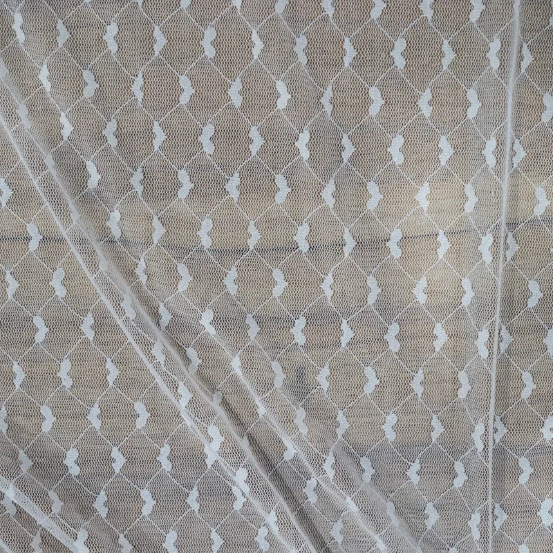 قماش دانتيل شبكي عالي الجودة مصمم بأسلوب راقي مناسب لخياطة فساتين حفلات الزفاف بطباعة عصرية