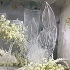 Hot Stamping Gold Glitter Mesh Wave Pattern Fabric - DIY Material 145cm