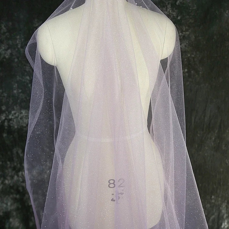 Shiny Silver Gold Spray Headscarf Fine Powder Mesh Fabric for Wedding Dress Photography Background Yarn