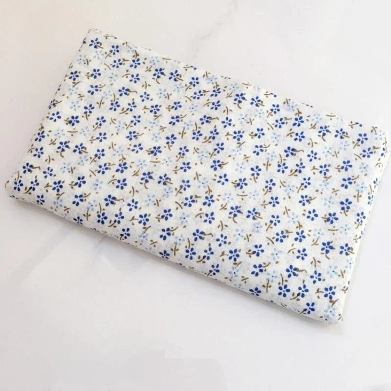 Tela de algodón puro con estampado floral campestre para ropa de bebé, vestidos, costura hecha a mano, acolchado DIY y manualidades de algodón suave.