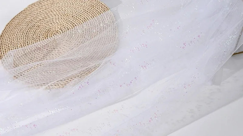 Mesh Knit Multi-color Mesh Yarn Designer Uses Children Princess Dresses Cute Dresses Headwear For DIY Wedding Formal Wear Fabric