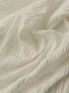 Children's Yellow Small Flower Beige Solid Color Woven Polyester Fiber Jumpsuit Long Skirt Cheongsam Curtain Fabric Top