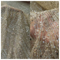 Embroidered Lace Shimmer Fabric - Luxury for Bridal & Designer Gowns