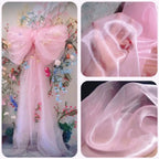 Crystal Organza Fabric Suitable For Wedding Dresses Formal Gowns Party Decorations And Background Designs